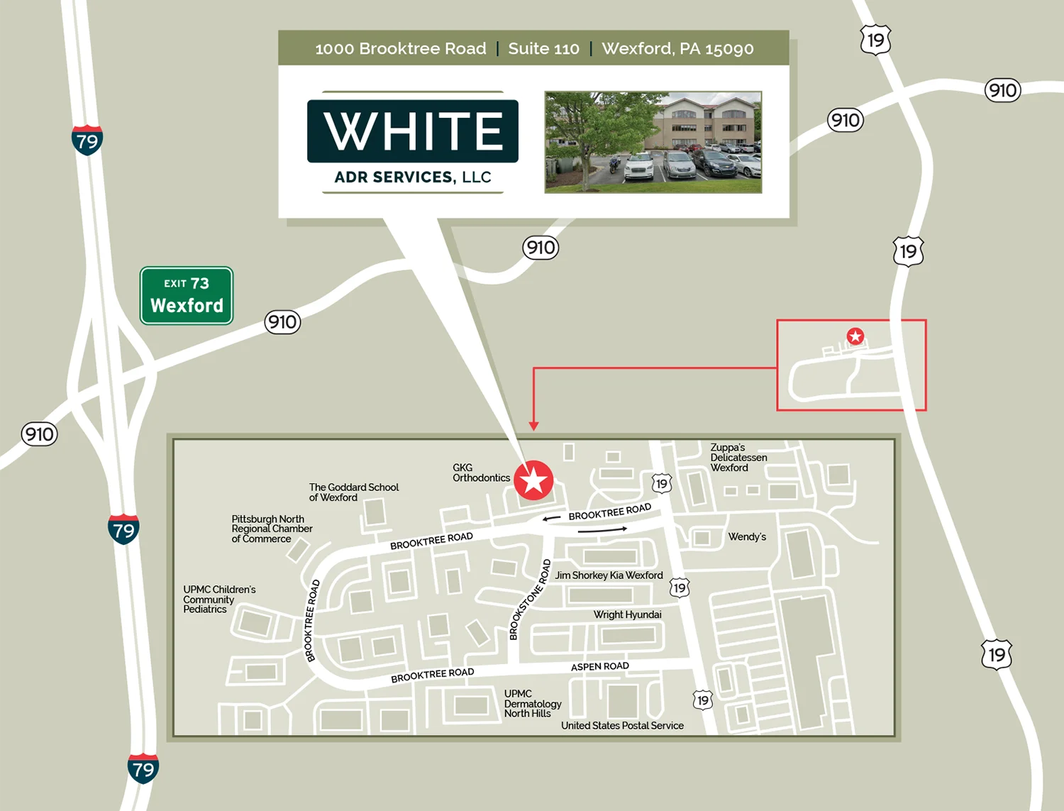 White ADR Services, 1000 Brooktree Road, Suite 110, Wexford, PA 15060